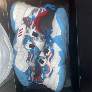 adidas Red and Blue Sneakers